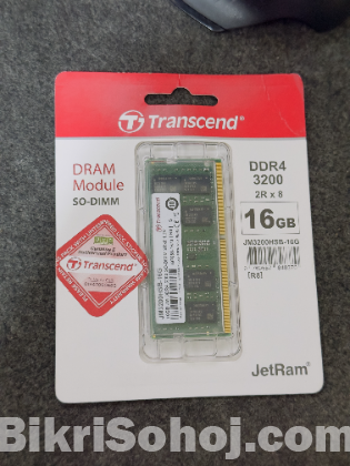 Transcend Jetram | 16gb Ddr4 3200mhz So-dimm Laptop Ram